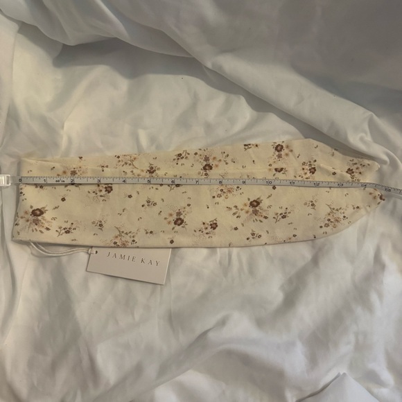NWT Jamie Kay Organic Cotton Headband Sweet William Floral Natural - Picture 3 of 4
